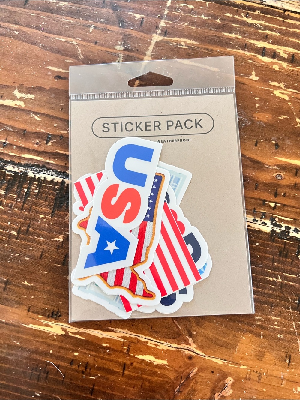 USA Patriotic Red, White & Blue Sticker Pack - Home Party Supplies 🇺🇸